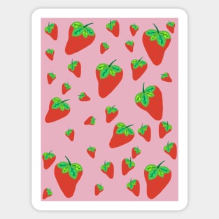 Strawberry field Sticker